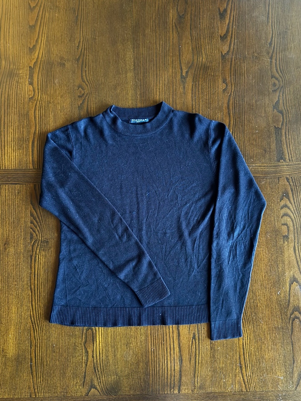 Classic Black Crewneck Sweater